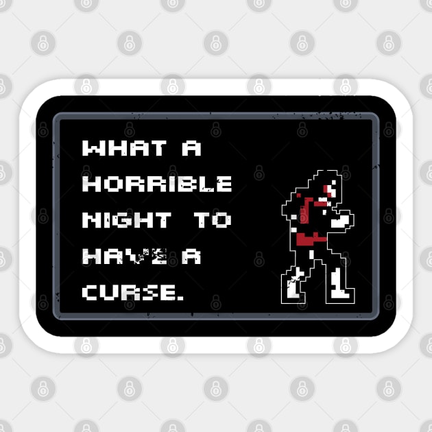 What a Horrible Night - Vampire Castle Sticker by SALENTOmadness